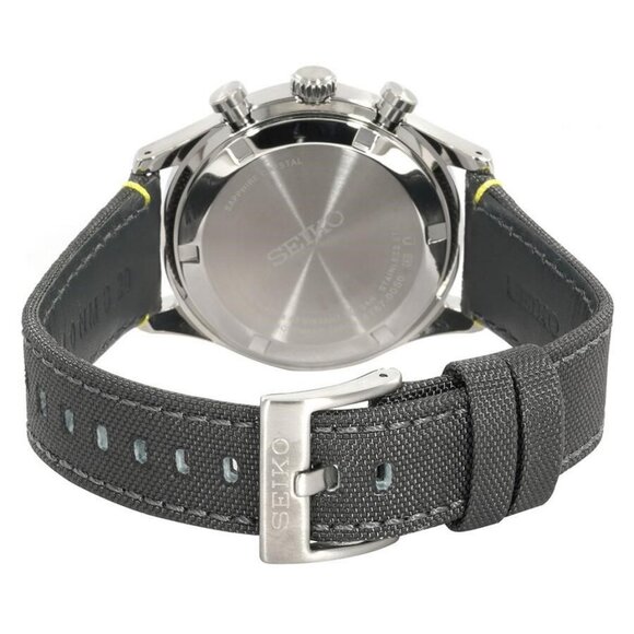 NWT Authentic Seiko Chronograph Quartz Grey Dial Men's Watch - Picture 3 of 3